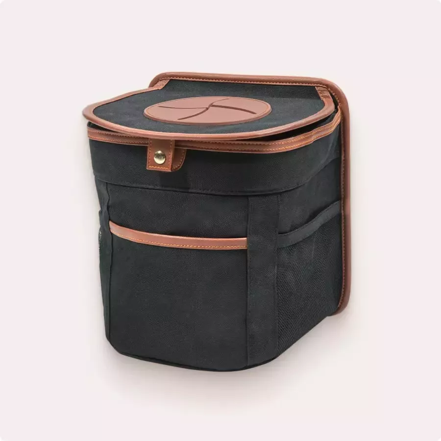 2238-dd206b Spill-Proof Car Trash Can – Car Trash Bag – 2.5 Gal – Headrest/Central Console Attachment - Image 1