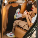 ‘Hexy’ Car Seat Back Protector – Premium Eco Leather Kick Mat - Image 6