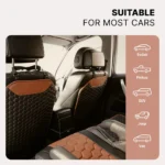 ‘Hexy’ Car Seat Back Protector – Premium Eco Leather Kick Mat - Image 3