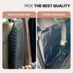 Car Seat Back Protector Black “Hexy” – Car Kick Mat - Image 3