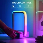 Touch Lamp Alarm Clock with Wireless Charging - Image 5