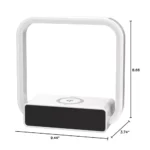 Touch Lamp Alarm Clock with Wireless Charging - Image 2