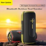 Portable Bluetooth Speaker with 3D Stereo Bass & IPX5 Waterproof