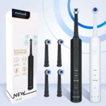 Rotary Electric Toothbrush with 4 Replacement Heads – Advanced Dental Care for All Ages - Image 3